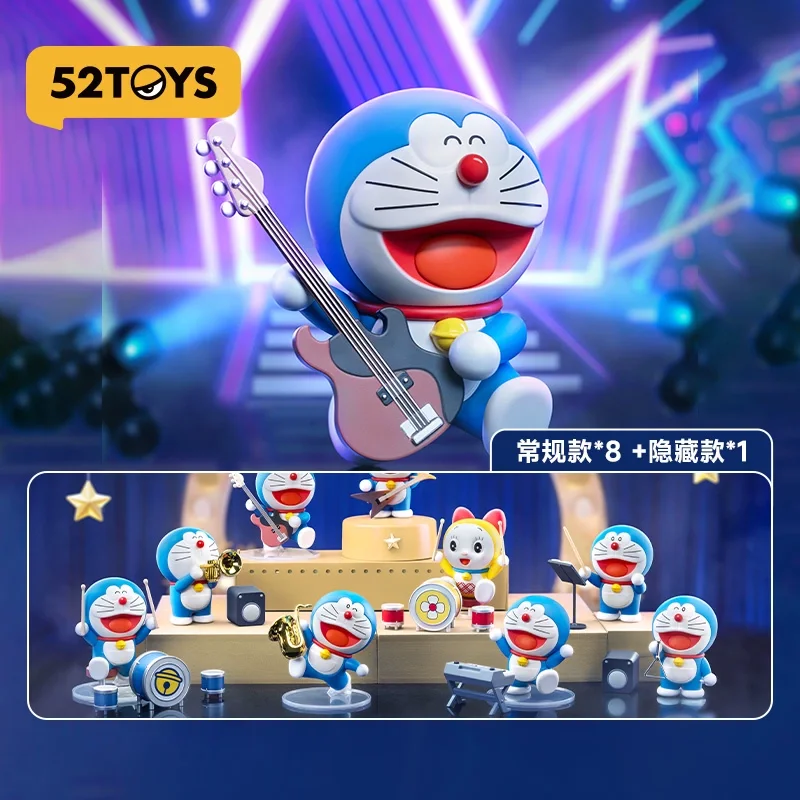 

52toys Doraemon Concert Blind Box Cute Figurine Trendy Toy Dolls Dingdang Cat Girl Birthday And Holiday Gifts Toy Ornaments