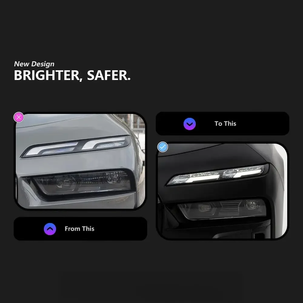 2017-2024 for 7 Series G70 Original High Quality Crystal Diamond H7 Lights Daytime Running Fog Lights for 730