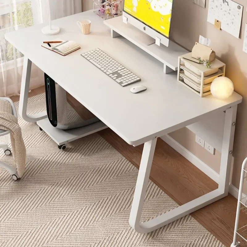 Minimalist Conference Office Desks White Small Modern Unusual Computer Desks Long Straight Work Mesa Escritorio Home Furniture