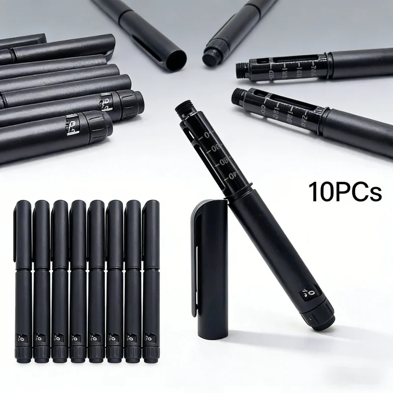 10PCS Disposable Sterile Injection Pens  Rotary and Push Type with Adjustable Growth Hormone Dosage