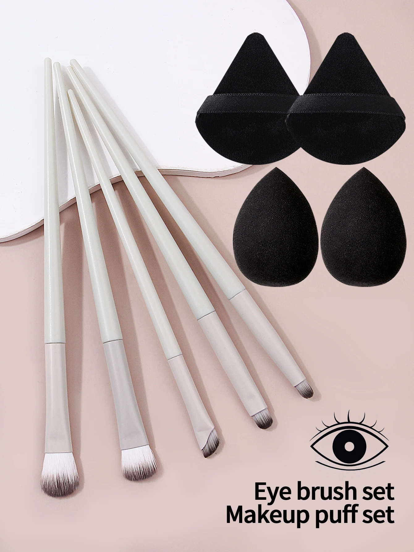 9 Stück ultra dünne Augenbrauen Pinsel Set abgewinkelt Präzision Eyeliner Make-up Pinsel, synthetische Borsten schräg Lidschatten Augenbrauen Tintin