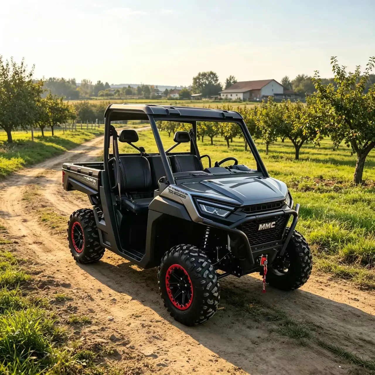 All Terrain 72V 4x4 Electric UTV 2 Seater off Road Buggy with Differential Locks Winch 10KW Motor for Outdoor Adventure