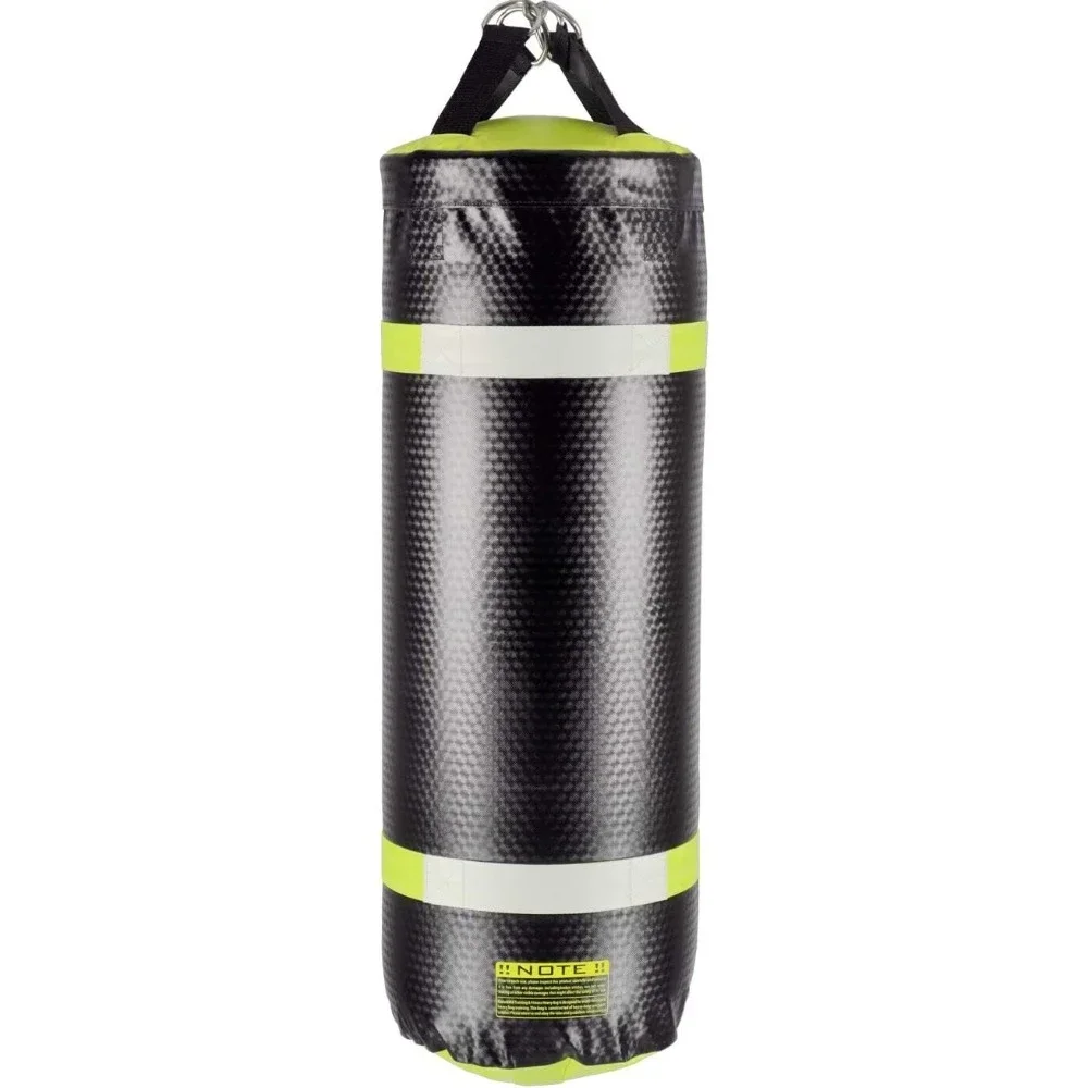 3 ft 4-in-1 Water/Air Heavy Bag | Training & Fitness, Uppercut Workout, MMA Grappling, Punching Bag (Black/Neon Yellow)