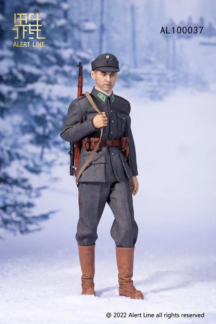 Linea di avviso AL100037 scala 1/6 WWII esercito finlandese soldato maschio Action Figure modello con arma per i fan da collezione