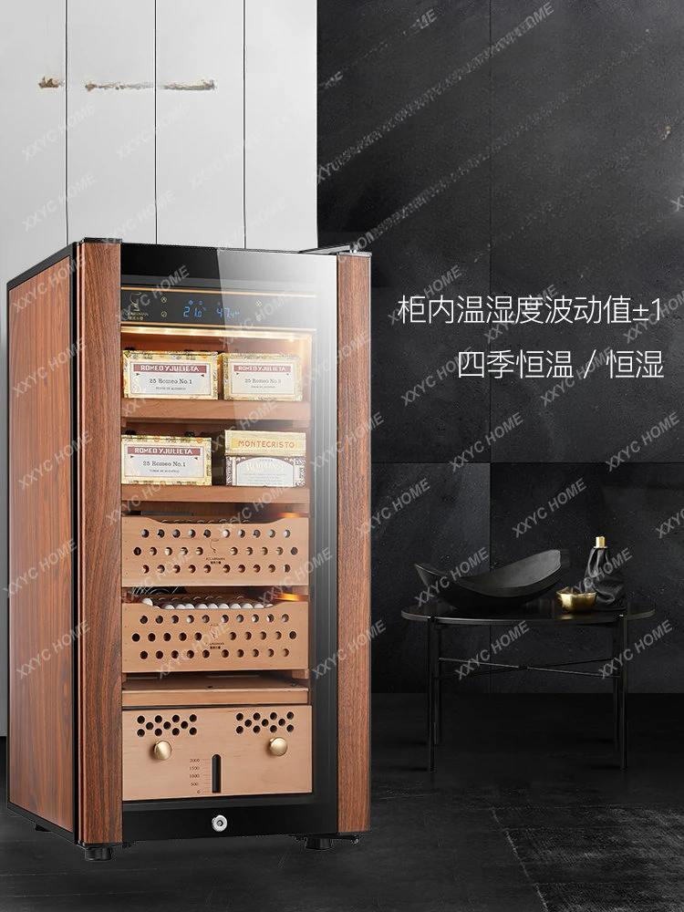 

Fulilman H28x-4000 Compressor Cigar Cabinet Constant Temperature and Humidity Full Cedar Wood Liner Red Wine MoisturizingCabinet