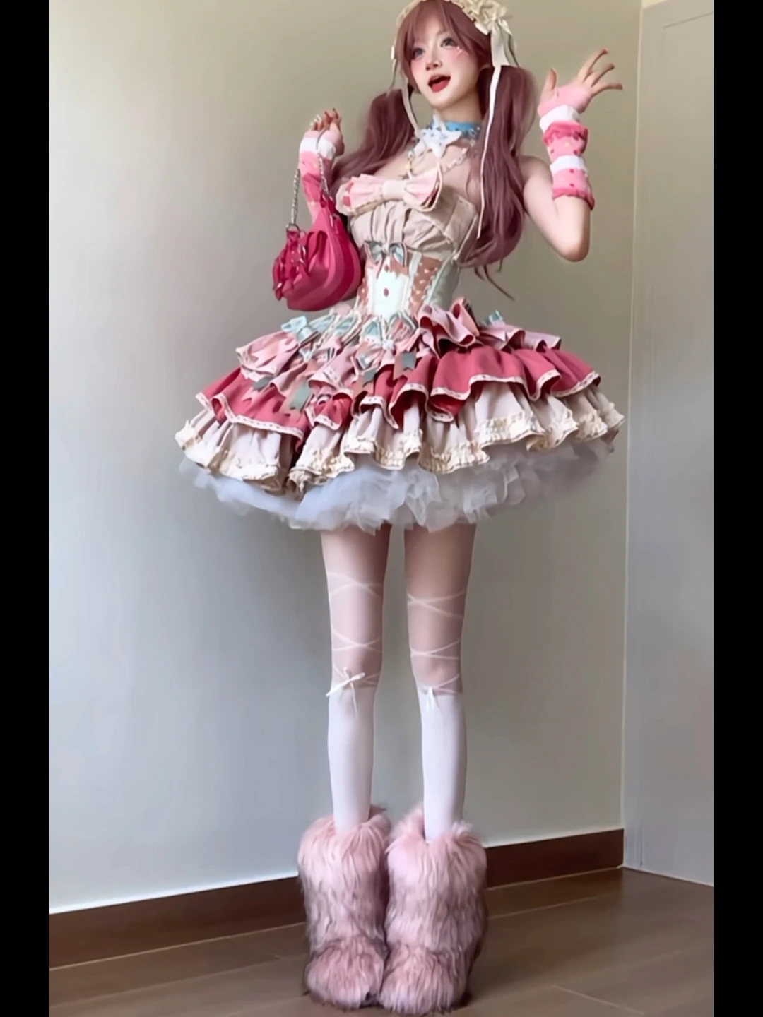 

Princ Sle Lolita Dr Puffy Cake Skirt Sweet Childhood Memory Women's Casual Polyester Fiber Gown Summer Season Dr