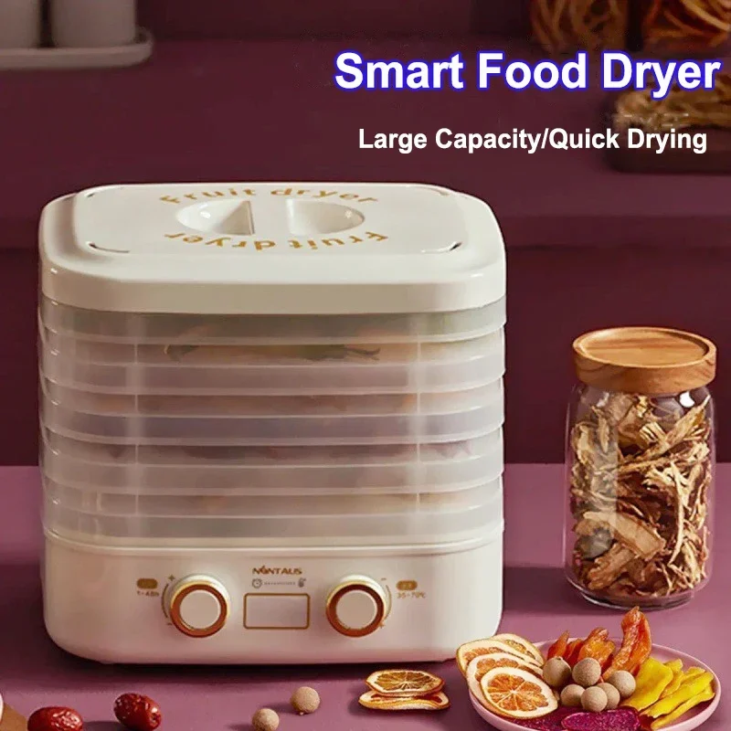 5 Layers Fruit Dryer Multi-functional Drying Machine for Vegetable Fruit 48 Hours Long Lasting Thermostatic Food Dehydrator