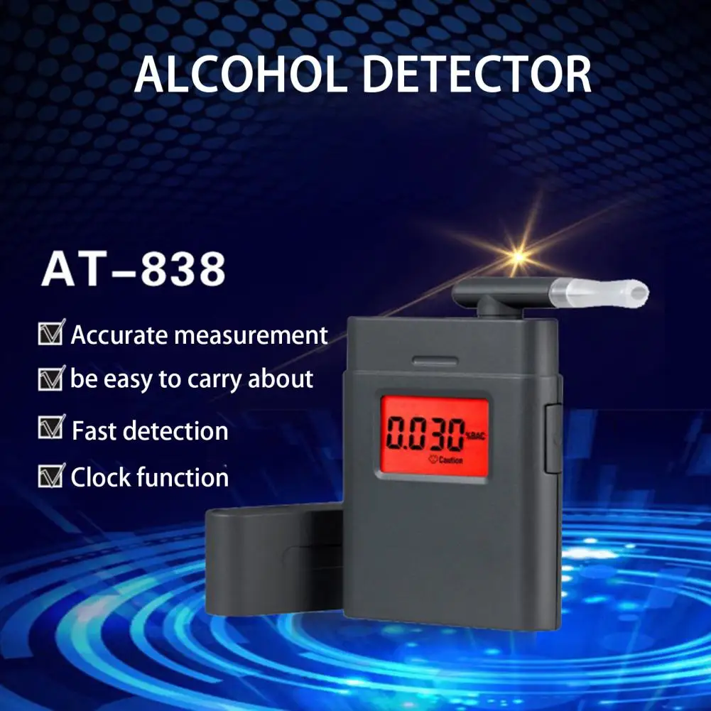 Breath Analyzer 1 Set Compact Sensitive Portable  Mini Semiconductor Alcohol Sensor for Transportation