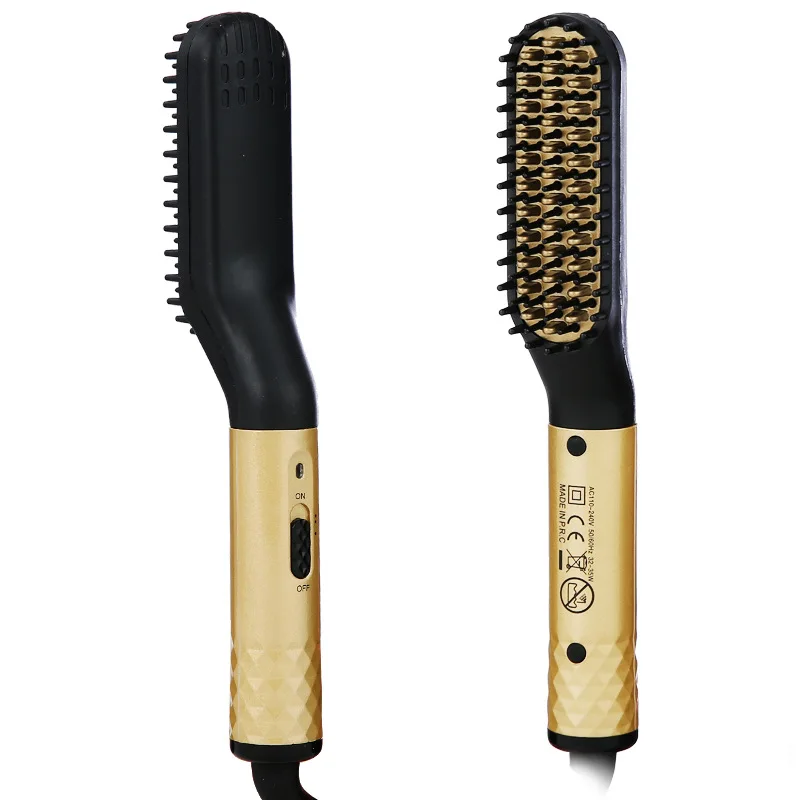 Electric hair straightening comb suitable for both men and women. Negative ion heating comb. image 5