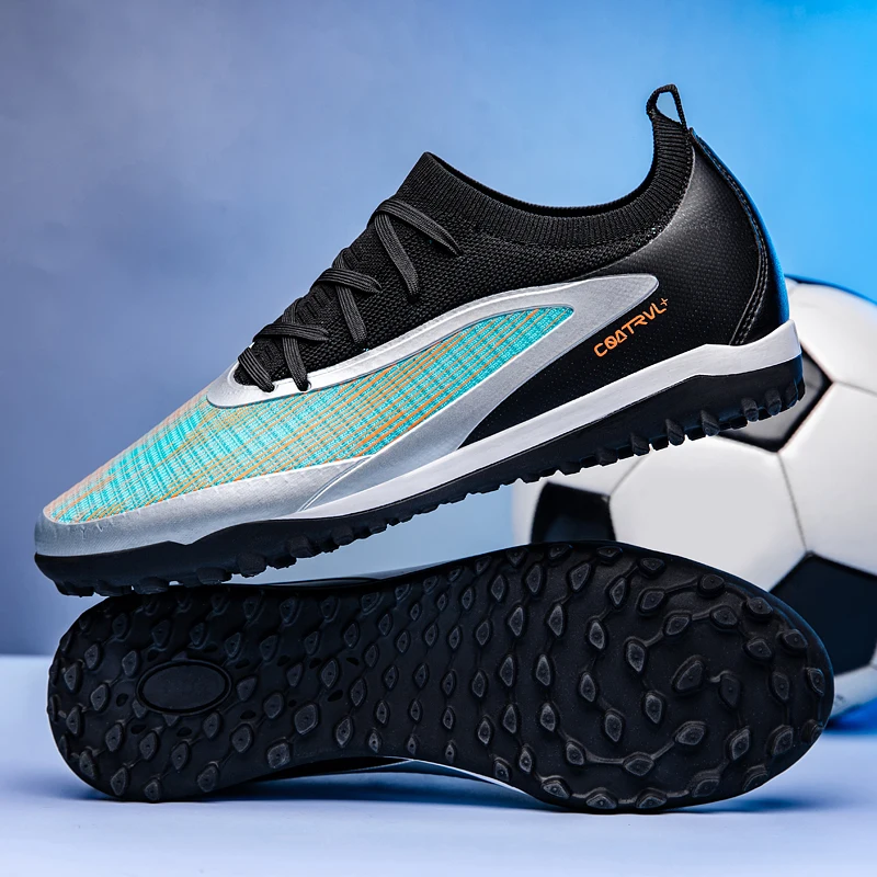 Nowe męskie profesjonalne miękkie buty piłkarskie, sneakersy, buty do meczów, ultralekkie buty do futsalu, wysokiej jakości korki TF/FG, unisex, hit sprzedaży.