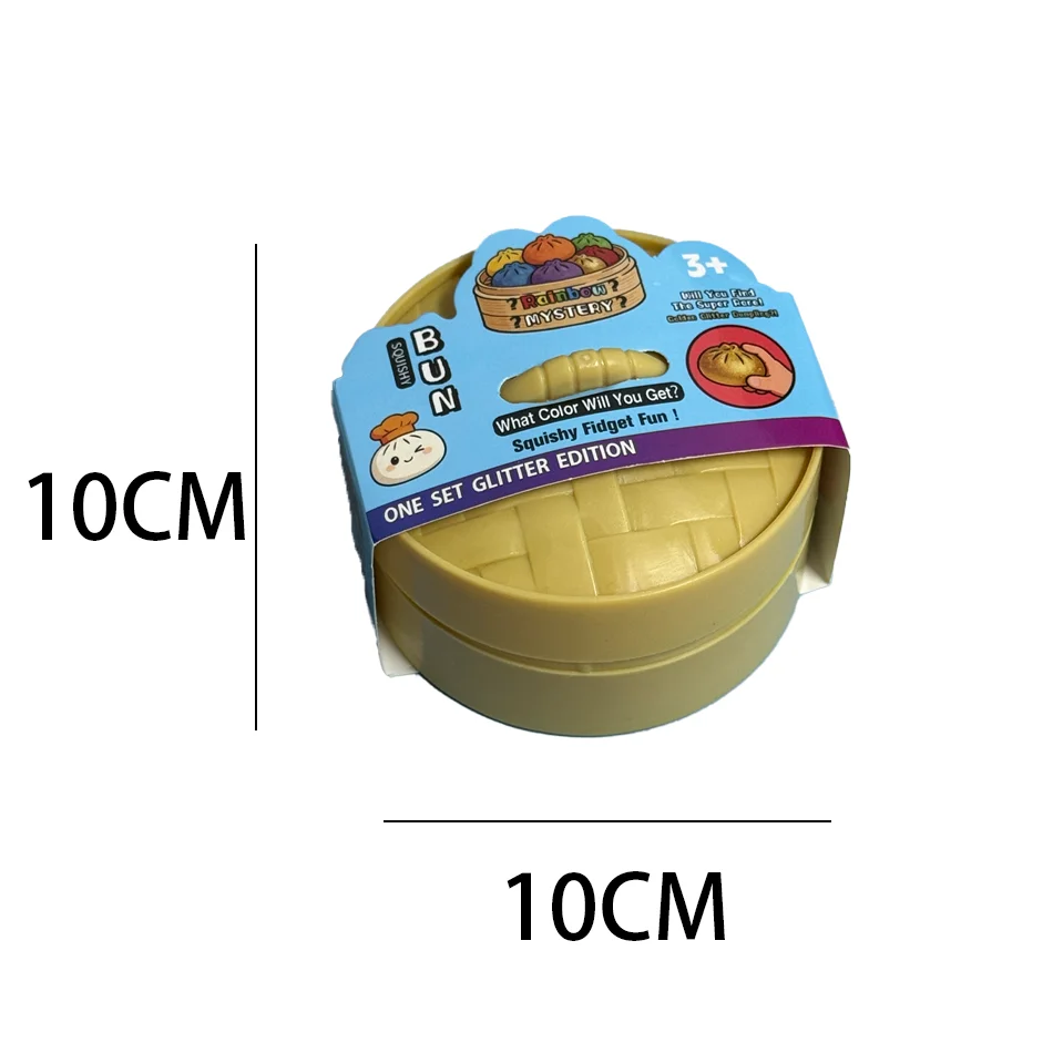 Bunte Glitzer Dumpling Squishies Sensorisches Quetschspielzeug_voghion.com