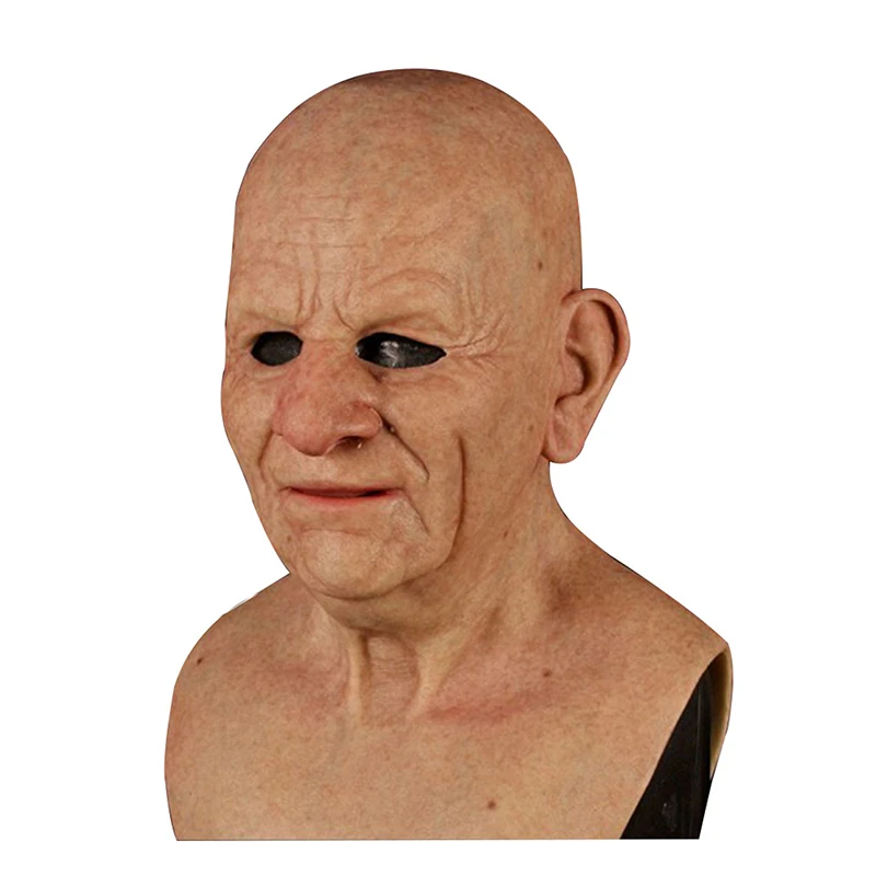 Breaking Bad Halloween Scary Bald Old Man Mask Costume Party Fun Latex Cosplay Headgear Party Performance Props Creative Mask