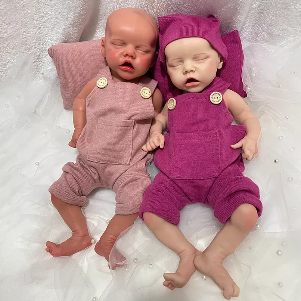 

Waterproof Looks Real Child Toys Reborn Baby Dolls Girl 17Inch 1:1 Weighted Full Body Silicone Reborn Toddler Doll Lifelike