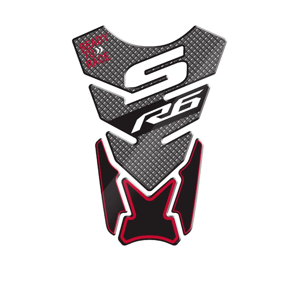 3D Motorcycle Fuel Tank Cap Pad Protector Stickers Decals For YAMAHA R6 R6S YZF-R6