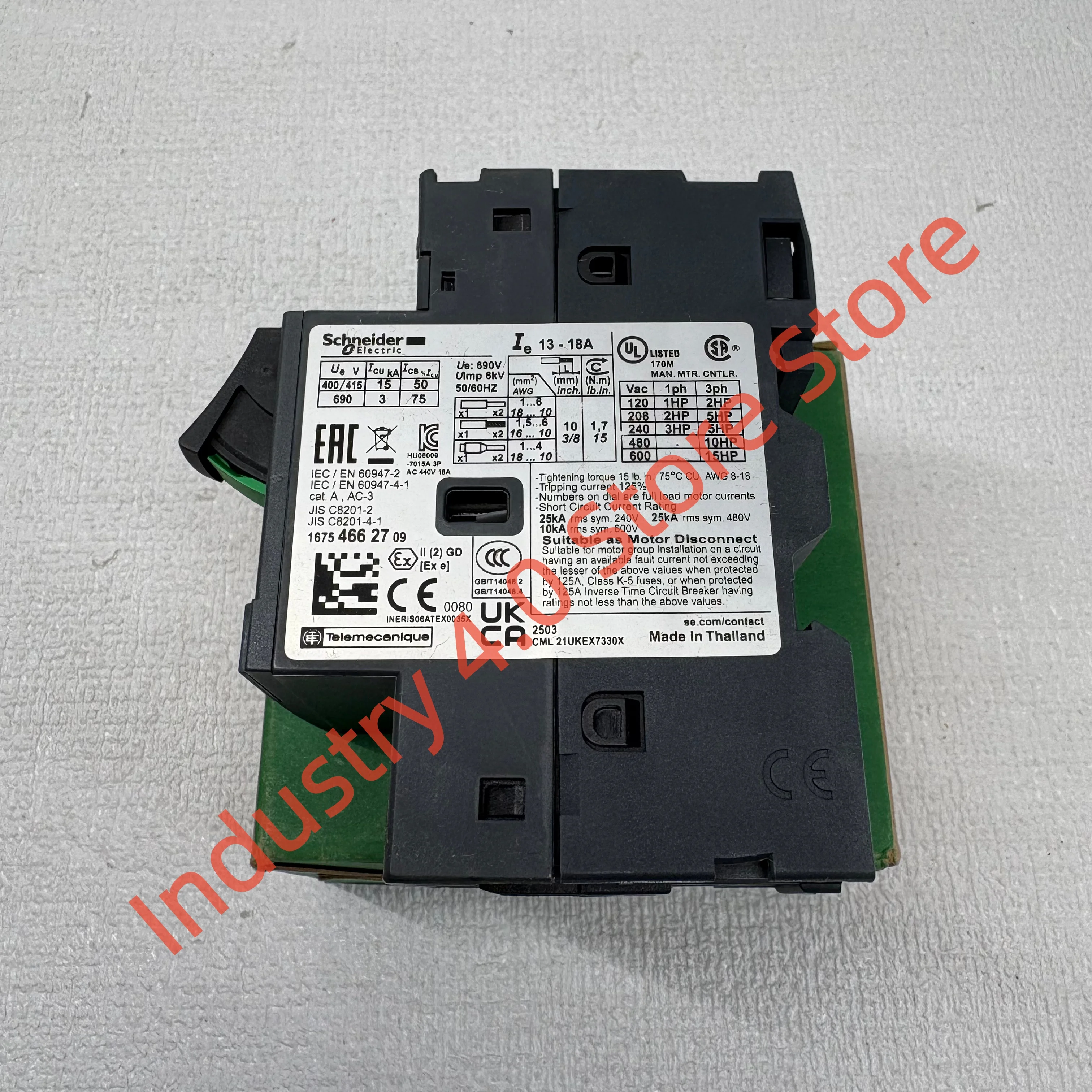 

Защитное устройство двигателя GV2ME20, новое, оригинальное