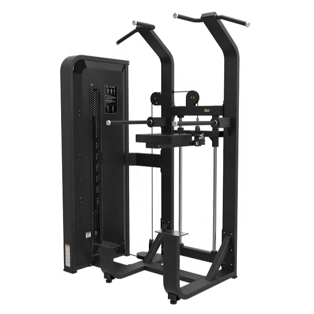 

Fitness Equipment Commercial Gym Assisted Dip Chin Selectorized Weight Stack Pin Load Dip Chin Assist Selection Machines