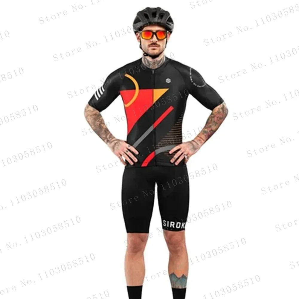 

Cycling Jersey 2024 Siroko New Team Men Cycling Set Racing Bicycle Clothing Suit Breathable Set Mountain Bike Clothes sirokoing