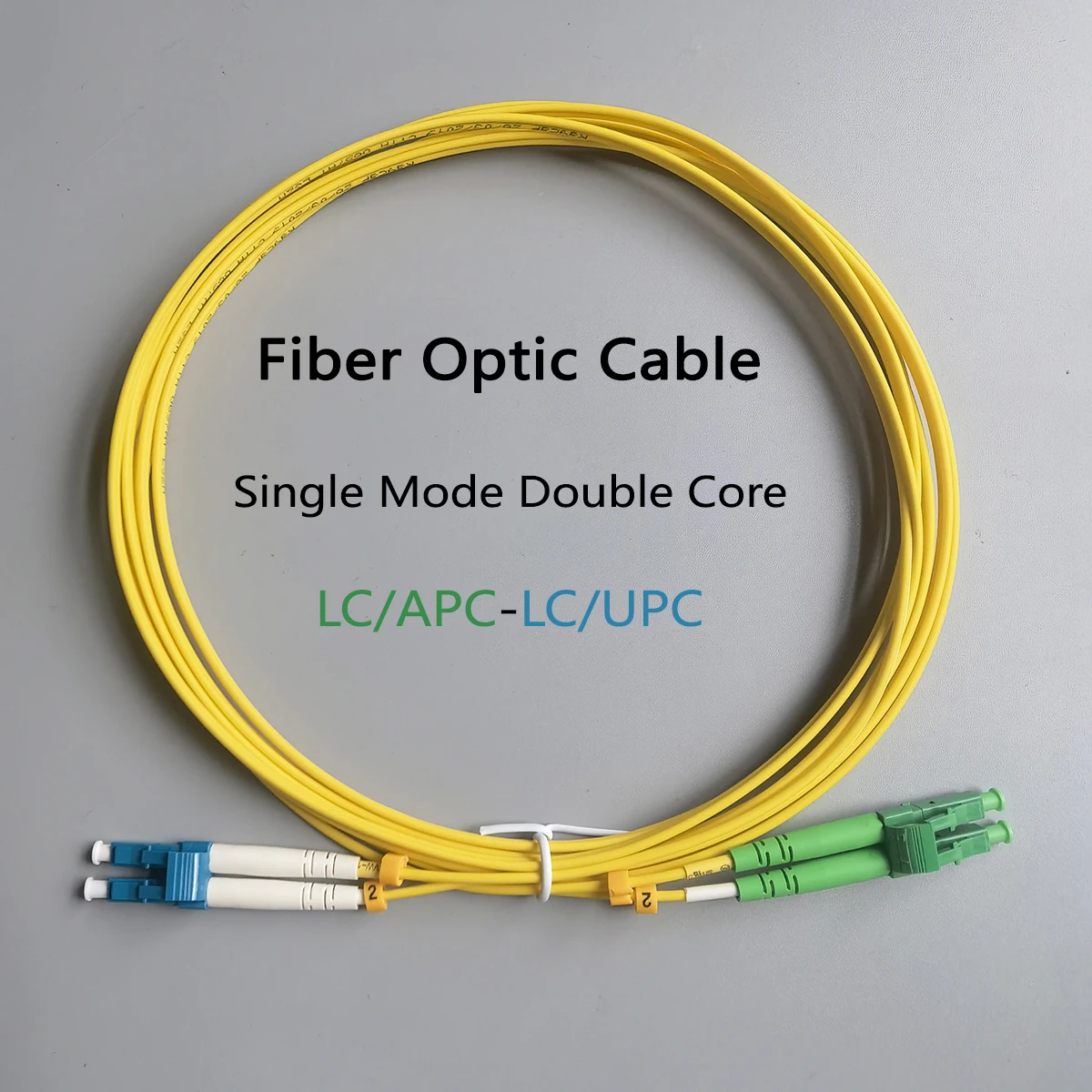 

Fiber Optic Patch Cable 2.0mm LC/APC-LC/UPC Single Mode Double Core 1.5M(PVC G652D) 3M(LSZH G657A1) Converter Patch Cord