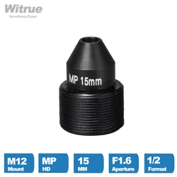 Witrue-Objectif sténopé HD pour mini caméras de sécurité, monture 0.5 