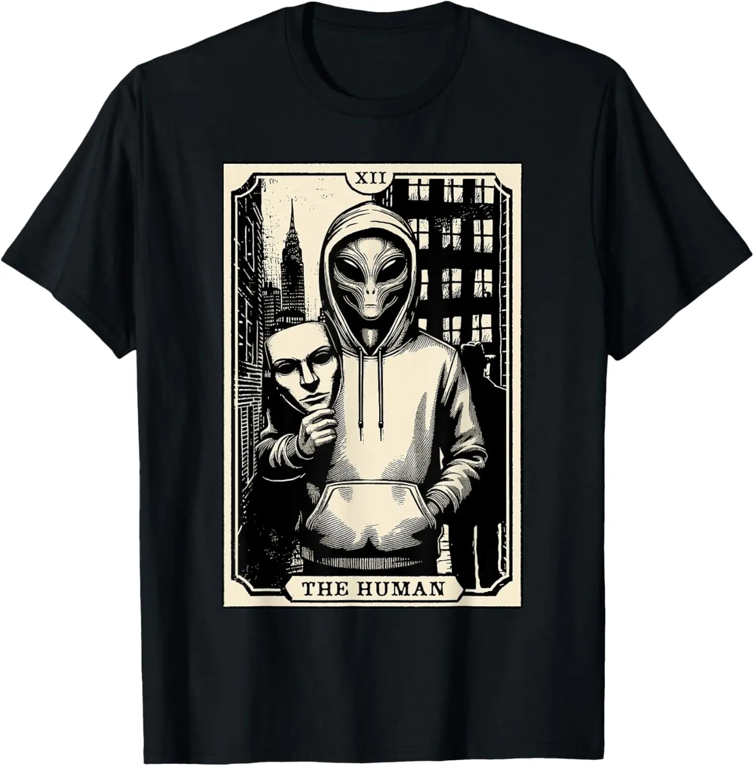 Tarot Card Shirt The Human Alien Tarot Card Major Arcana T-Shirt