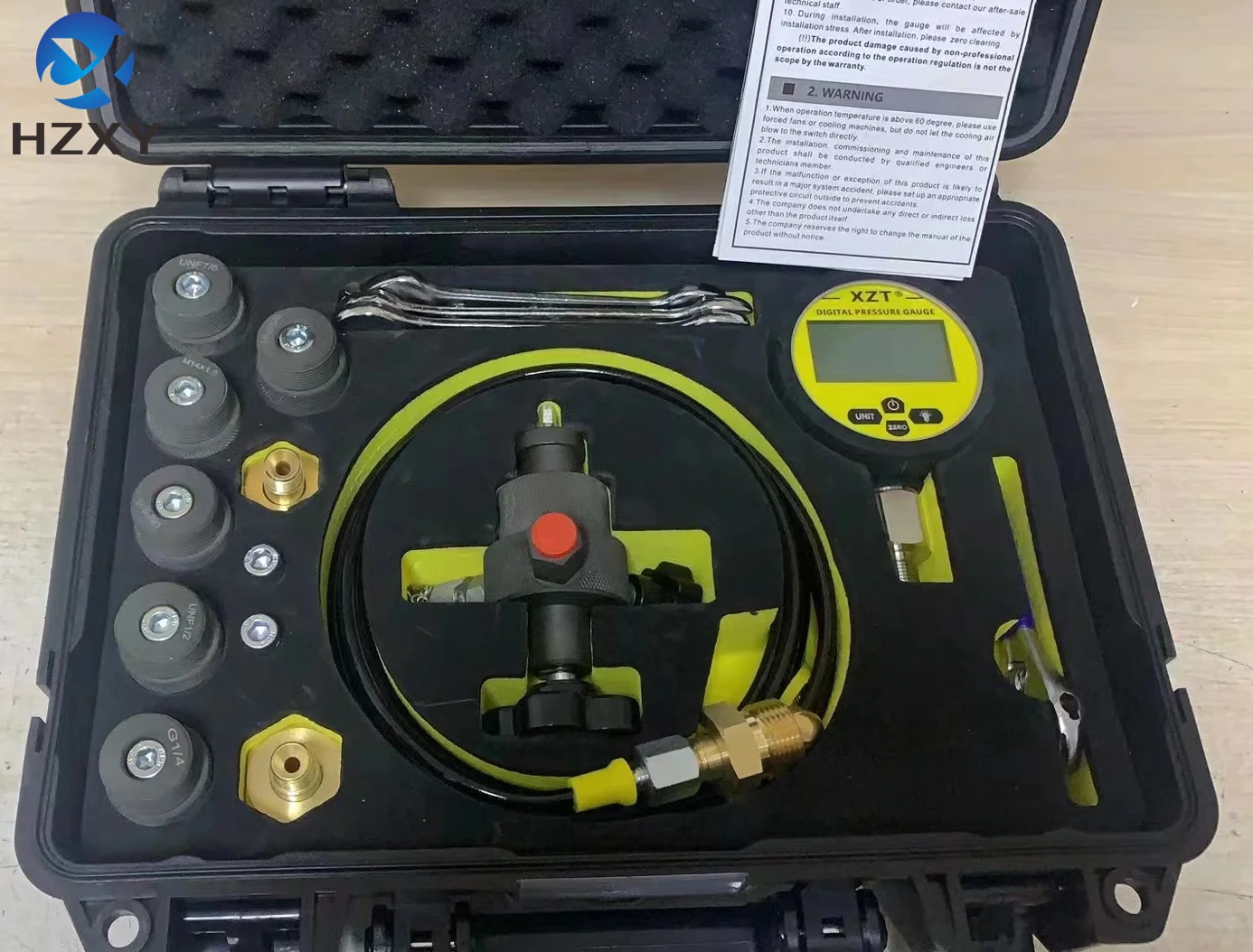 Nitrogen Gas Hydraulic Accumulator Charging Kit Inflatable Tool XZGK-01SD