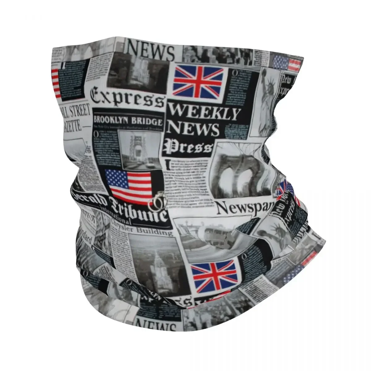 

London UK Flag British USA Pattern Bandana Neck Gaiter for Ski Hunting Men Women Wrap Scarf Balaclava Warmer