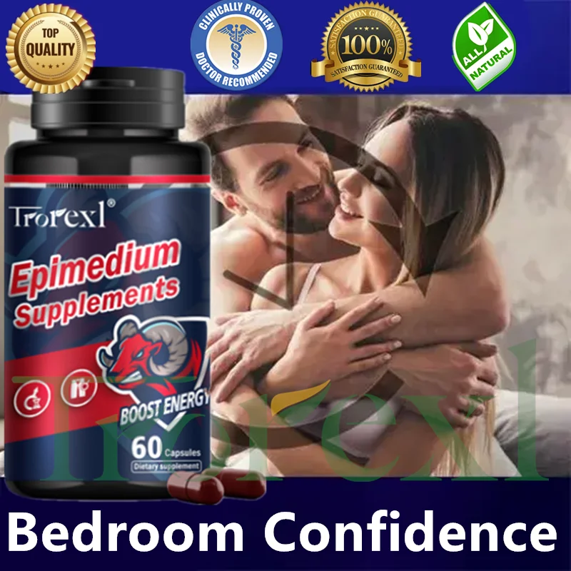 كبسولات الابيميديوم الطبيعية تعزز مكمل التحمل: تعزز القدرة على قوة الصباح (سر الصحة للرجال)