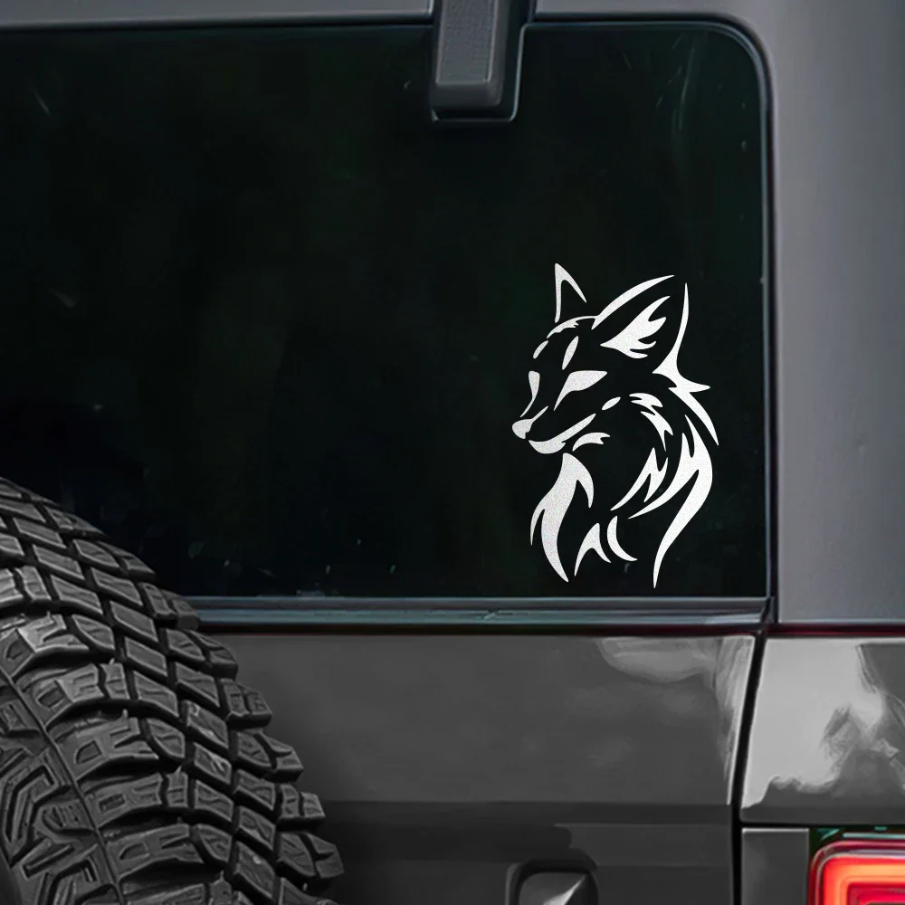 

Fox Head Decals Car Window Creative Decor Wildlife Reflective Sticker Truck Laptop Camper Bumper Vinyl Graphics Accessories