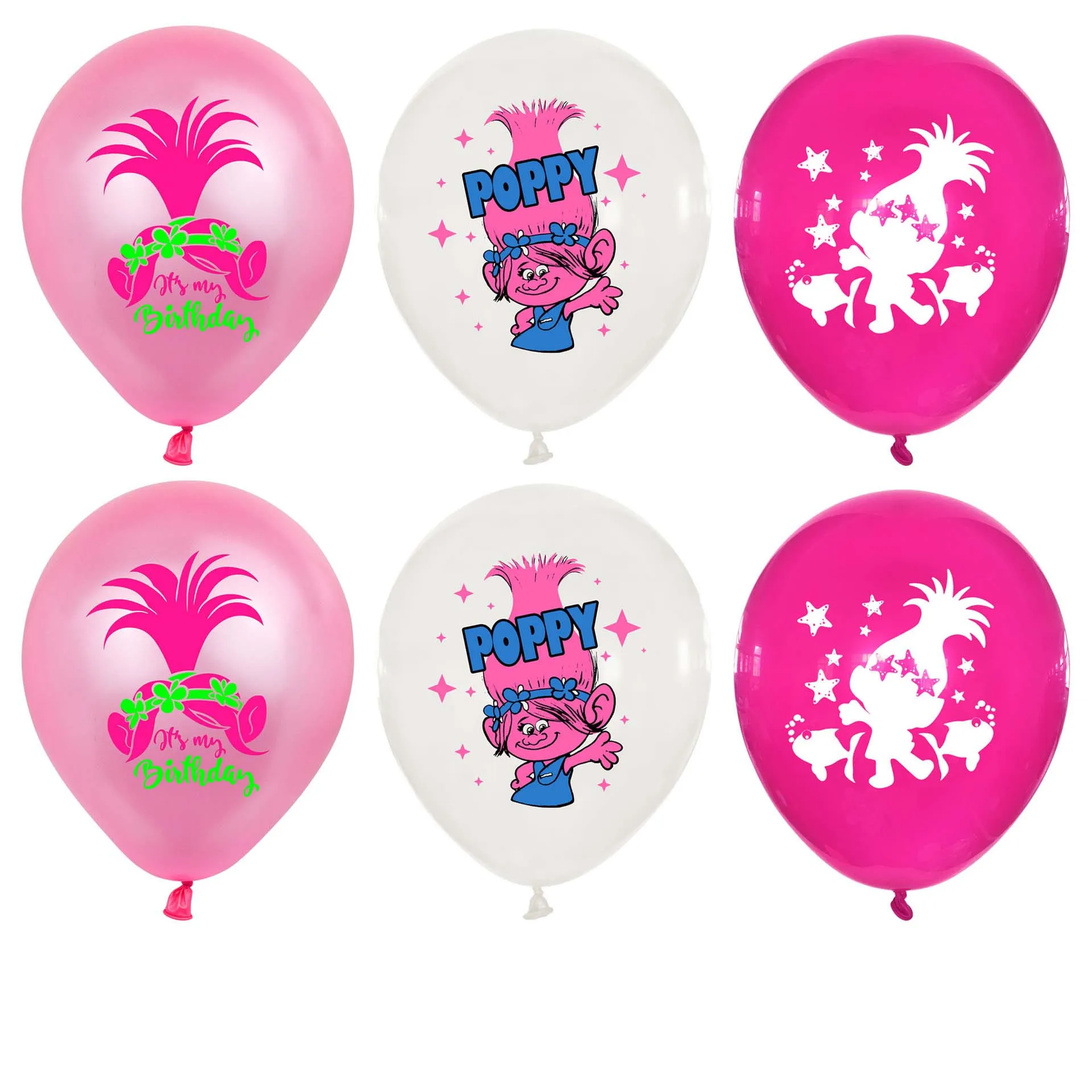 Cartoon Magic Trolls Birthday Party Latex Balloon Decoration Baby Shower Kid Girl Faovr Ugly Wedding Gift Home Decor Supplies