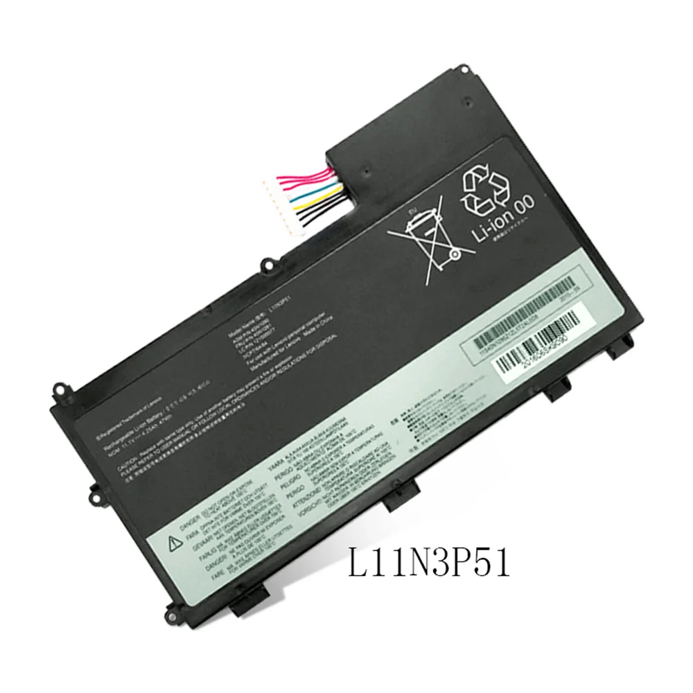 L11N3P51สำหรับ Lenovo แล็ปท็อปแบตเตอรี่ ThinkPad T430U L11S3P51 45N1089 45N1091 47Wh 11.1V