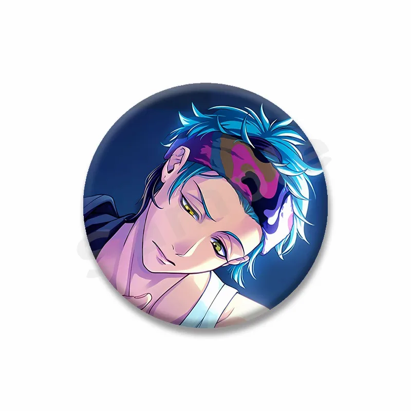 Game Peripheral Twisted Wonderland Soft Round Badge Malleus Idia Floyd Lilia Cartoon Lapel Brooch Pins Bag Clothes Accessories