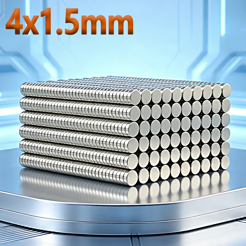 N35 NdfeB 4x1.5mm Magnet Small Round Shape Permanent Magnetic Imanes 4*1.5mm Accessory Neodymium Craft Diy Magnet 50-2000pcs