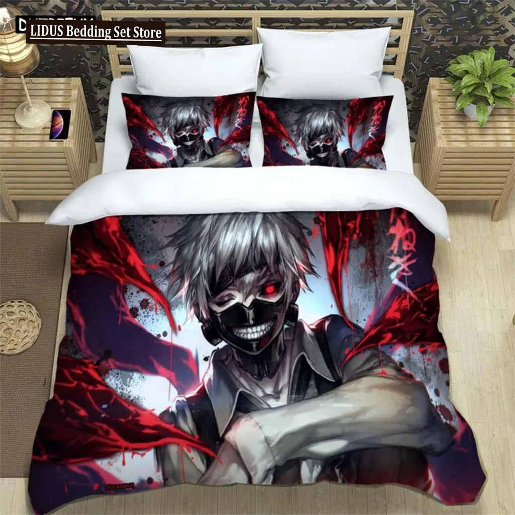 

Japanese Fashion Anime Digital Printing Polyester Bedding Set For Boys And Girls, Youth Bedding Set, Couple Gift