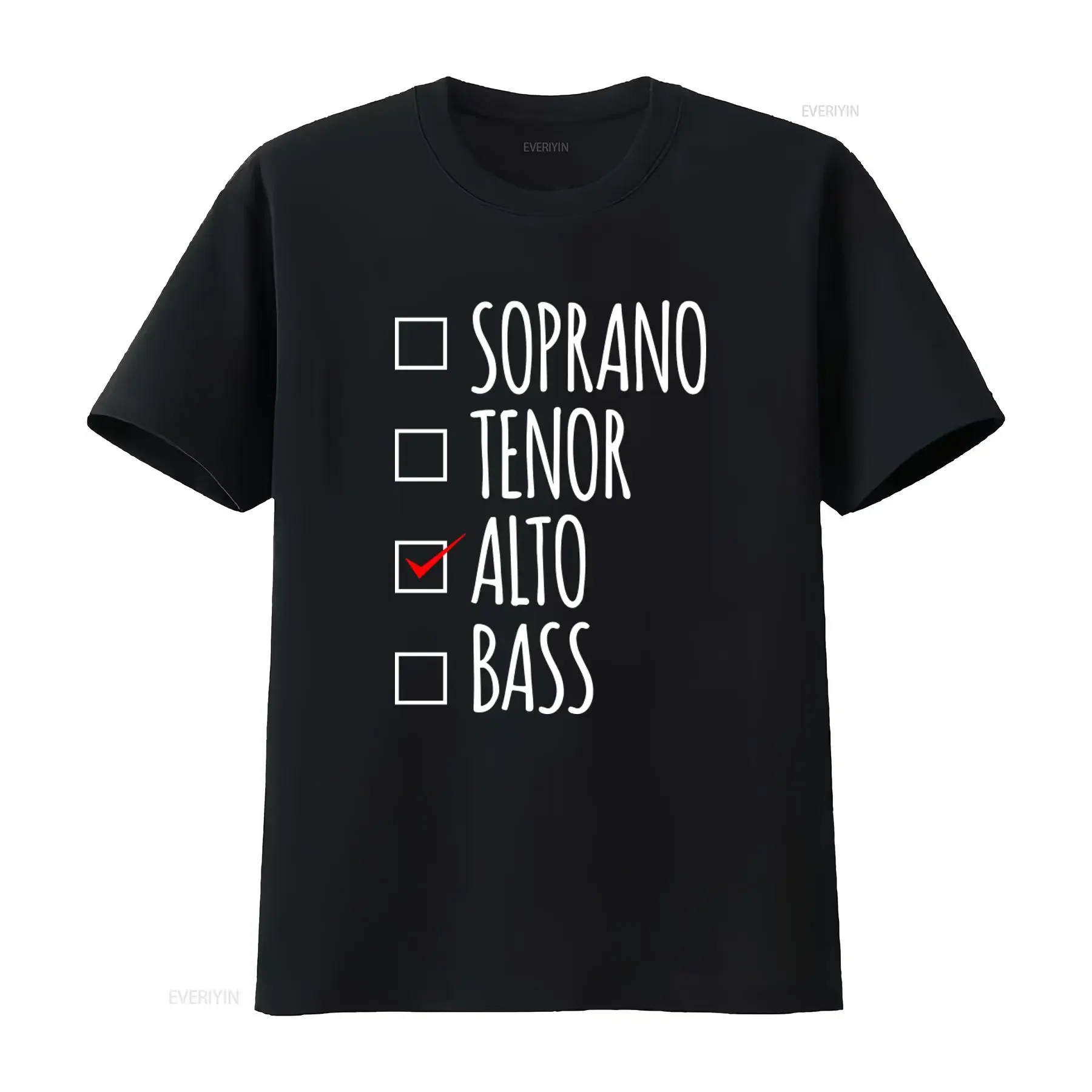 Choir Singing Singer T Shirt for Church Member Soprano Tenor Alto Bass Lover Music  vintage Washed Versatile Comfortable