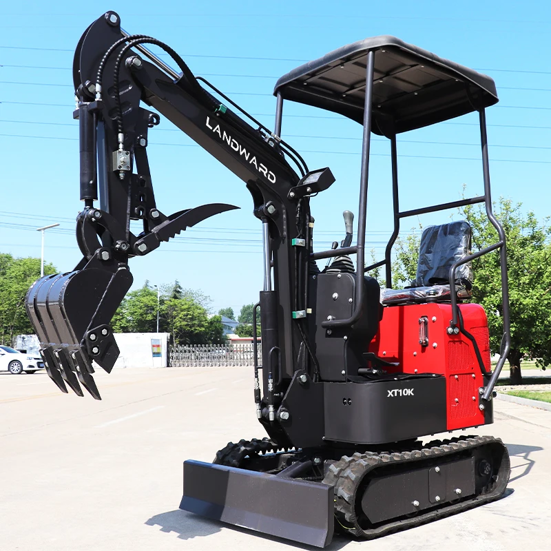 Chinese Small Excavators Manufacturer Small Excavators Hydraulic Mini Excavator 1000kg Household Crawler Mini Digger Customized