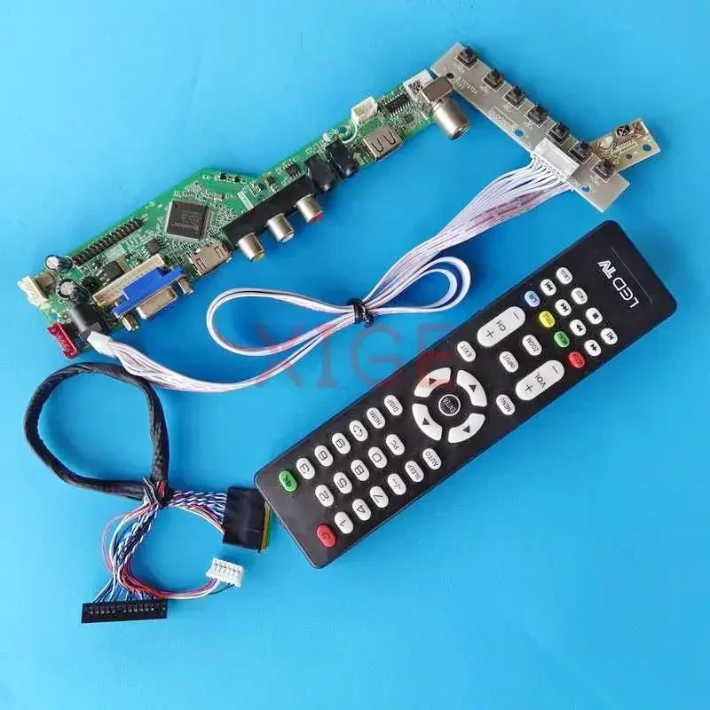

Driver Controller Board For LP140WD1-TLM1 LP140WD1-TLD2 40-Pin LVDS Laptop Screen 14" 1600x900 Analog TV HDMI+VGA+AV+USB Kit DIY