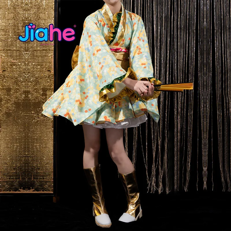 Kotori Minami Nozomi Tojo Rin Hoshizora Sonoda Umi LoveLive! all members Cosplay Costume Halloween party girl sweet kimono dress - view 5