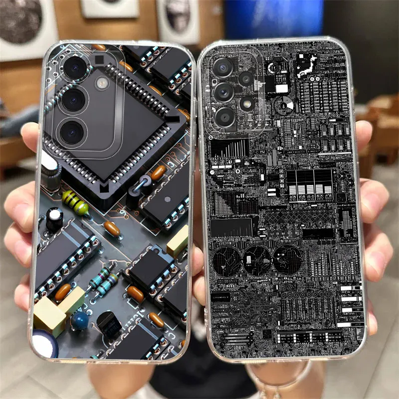 Clear Cover Phone Case for Samsung Galaxy S20 S22 S23 S25 Ultra S21 S10 Plus S24 FE Note 10 20 Ultra High-end Fashion Patterns