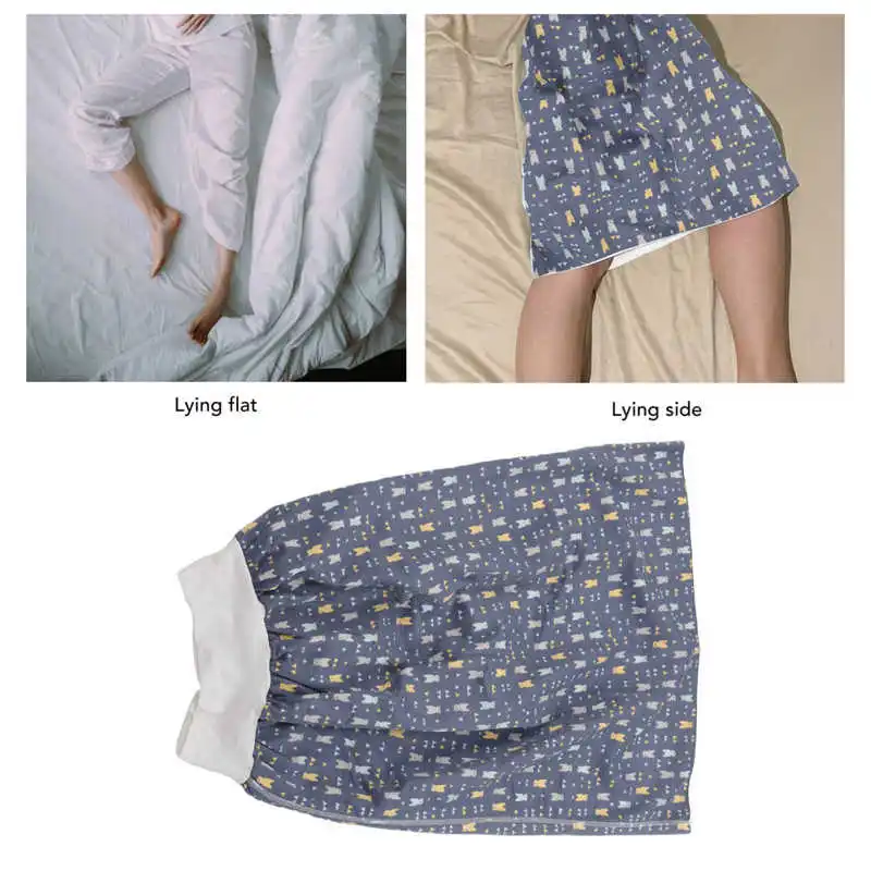 

Adults Washable Diaper Skirts Wearable Waterproof Reusable Leak Proof Urine Pads Humidity Absorption Heat Dissipation Breathable