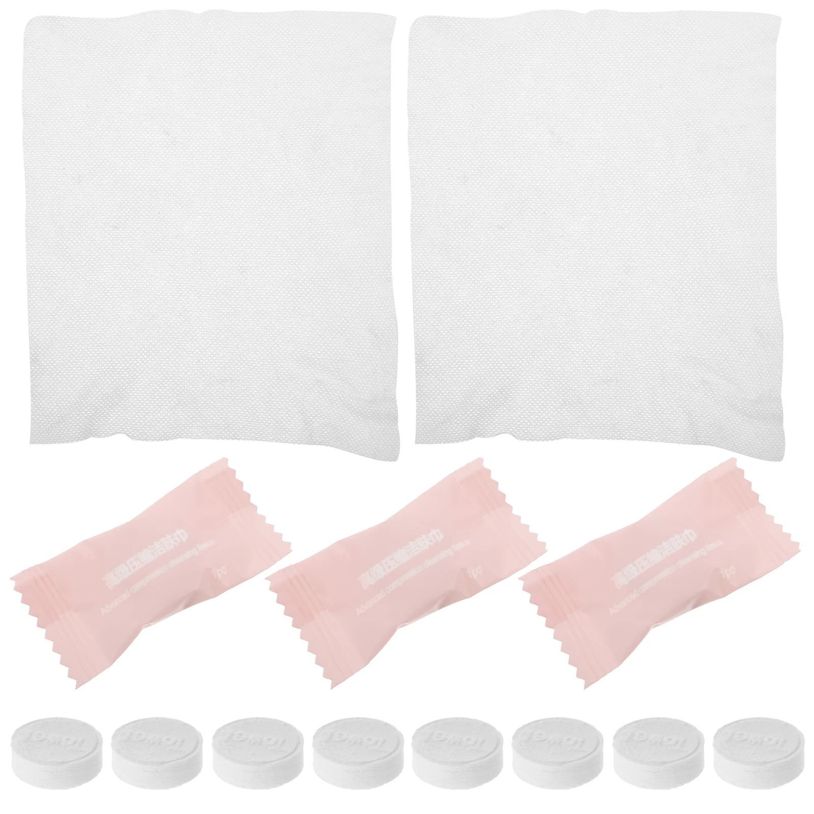 

50 Pcs Portable Disposable Face Towel Travel Washcloths Compressed Facial Towels