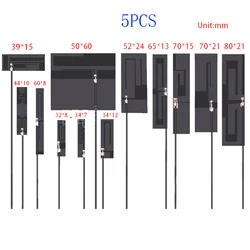 5pcs GSM 2G 3G aerial LTE 4G internal FPC soft board antenna ipex u.fl interface RG1.13 12cm cable 8dbi high gain 700-2700MHz