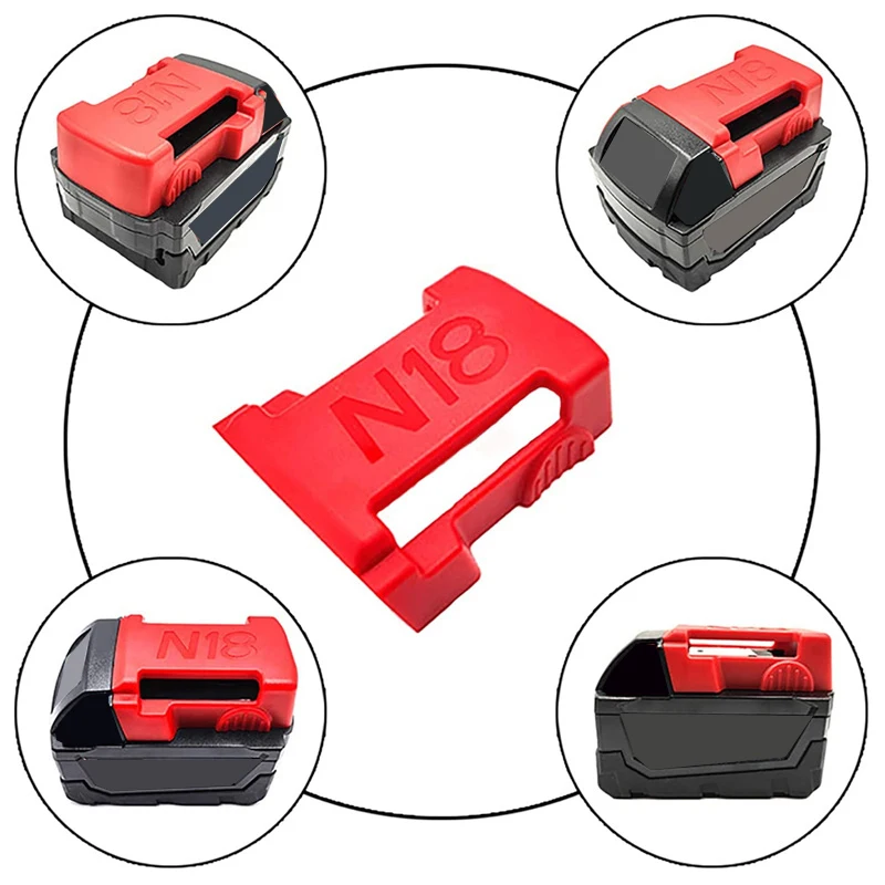 Battery Holder for Milwaukee 18V M 18 Battery 48-11-1850 Dock Holder Mount Dock Cover battery suspension place