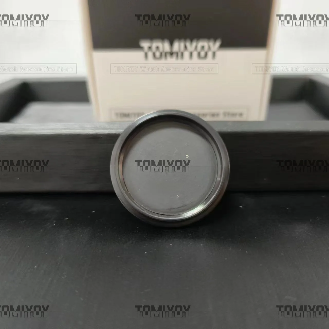 Relógio de aço inoxidável tampa traseira, Mod preto, sólido, apto para SKX6105, SKX007, SKX009, NH35, NH36 movimento