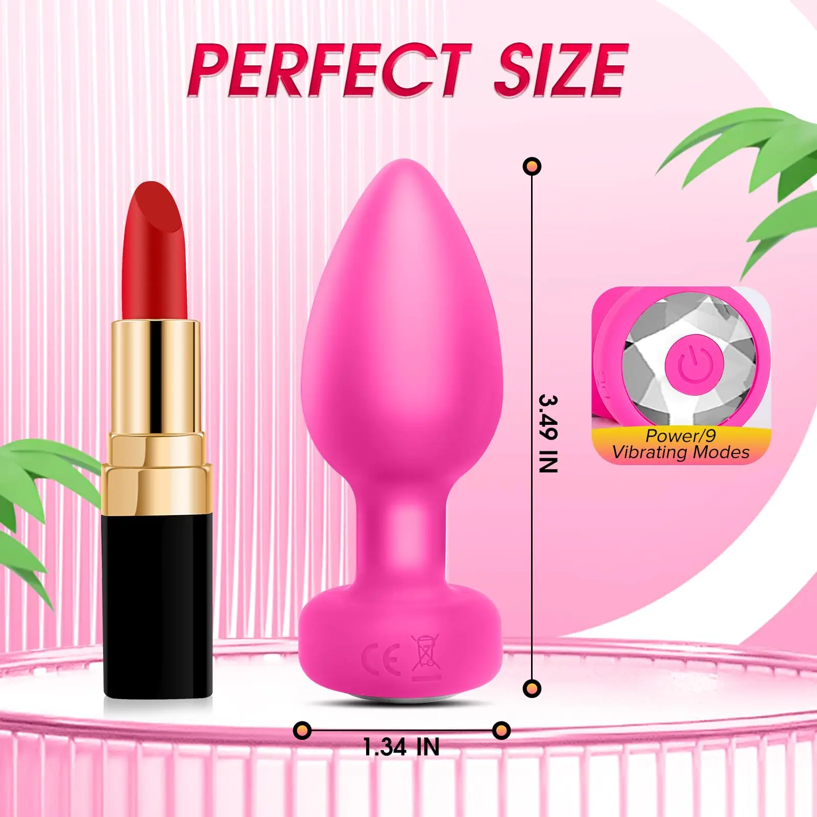 Anal Plug Vibrating Butt Plug Adult Sex Toys with APP & Remote Control Clitoral Vibrator 10 Vibration Modes for Men Women Couple - Image 4