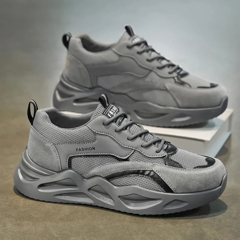 أحذية رياضية للرجال صيفية جديدة موضة مريحة مضادة للانزلاق نعل ناعم شبكي قابل للتنفس كاجوال ممتص للصدمات