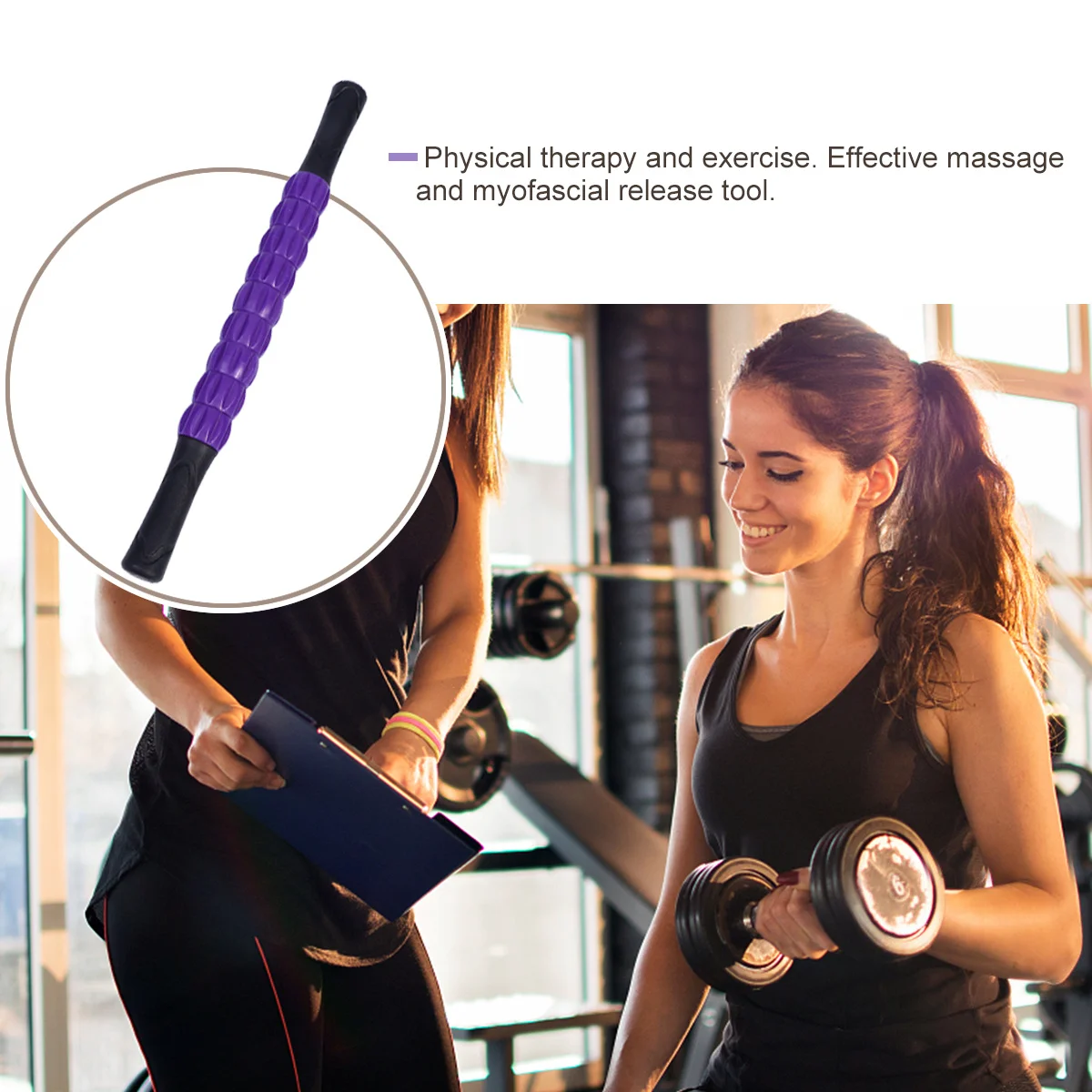 

Massage Roller Stick Durable Ergonomic Handle For Muscle Recovery Thigh Calf Arm Relaxation Portable Yoga Therapy Tool Sports