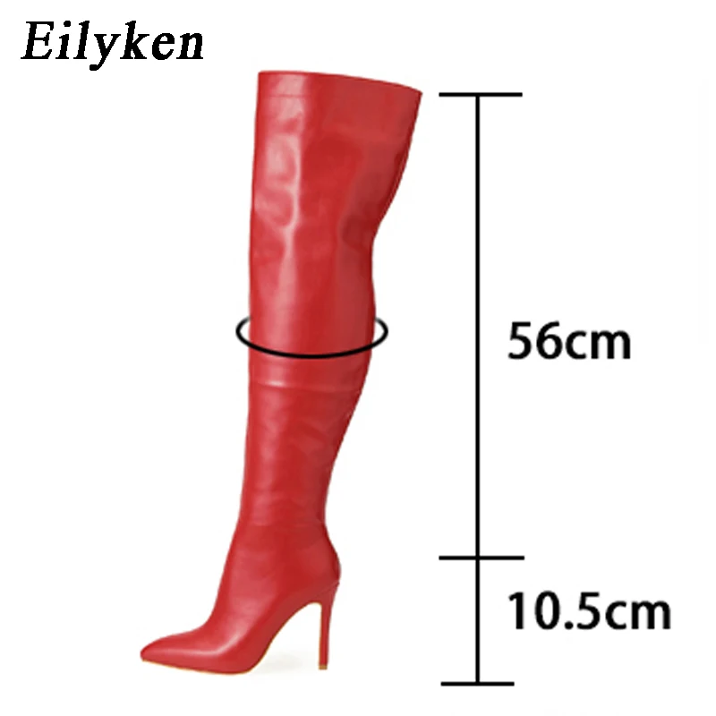 Eilyken Elegant Vintage Boots For Women 2024 New High Over The Knee Boots Pointed Toe Trendy Lady Modern Shoes