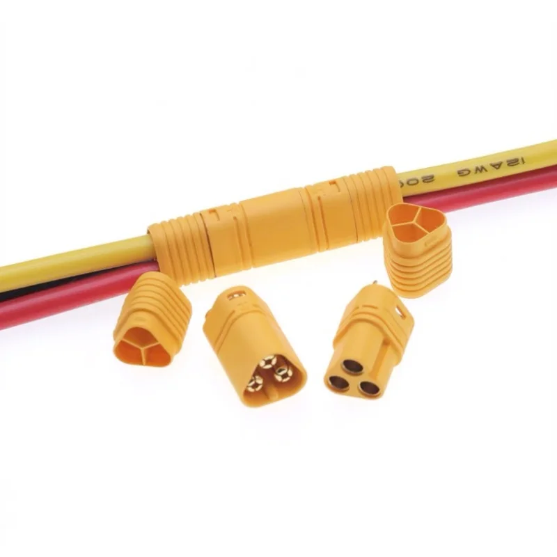 MT60-M/F Lithium Battery Model aircraft connector MT60 male and female large current with wire docking plug