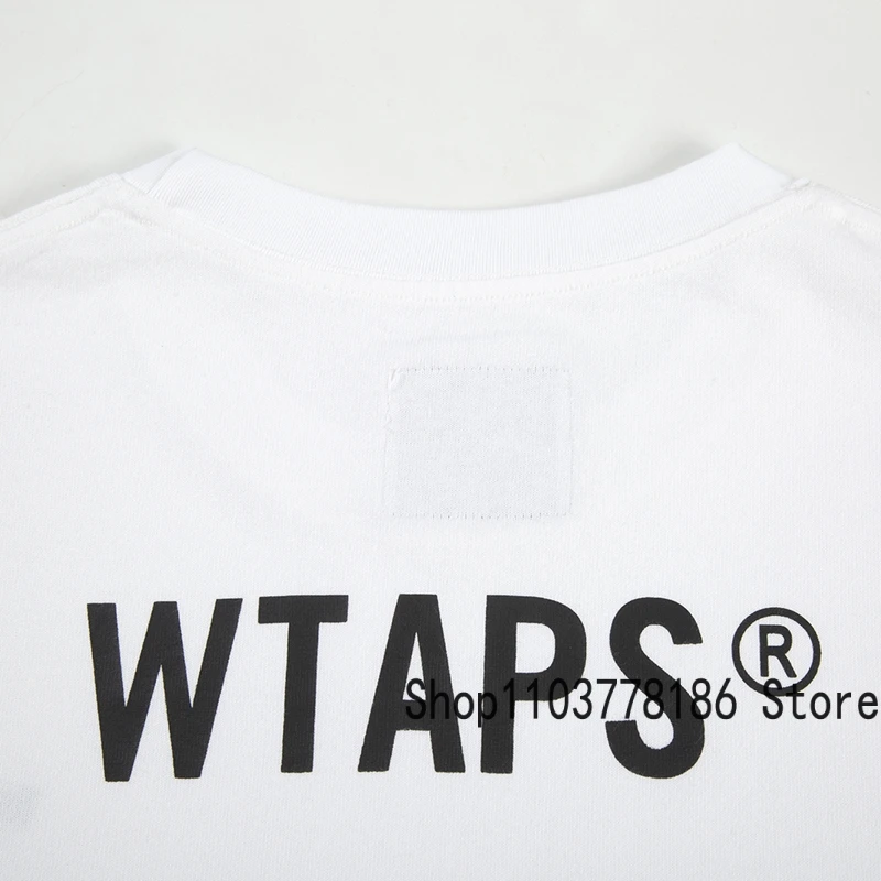 Japan Trend Brand WTAPS T-shirt Loose Roundneck Harajuku Style Simple Letter Print Tops Summer Classic Casual Wtaps Short Sleeve