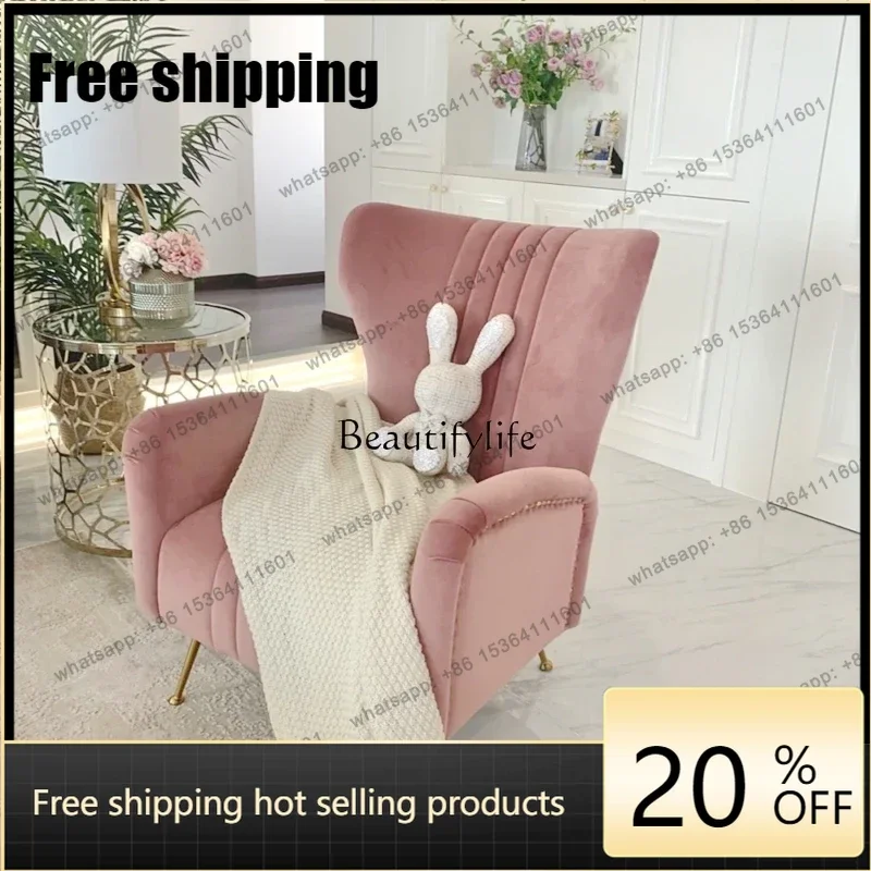 Customization*Light luxury American sofa chair fabric casual lazy sofa recliner